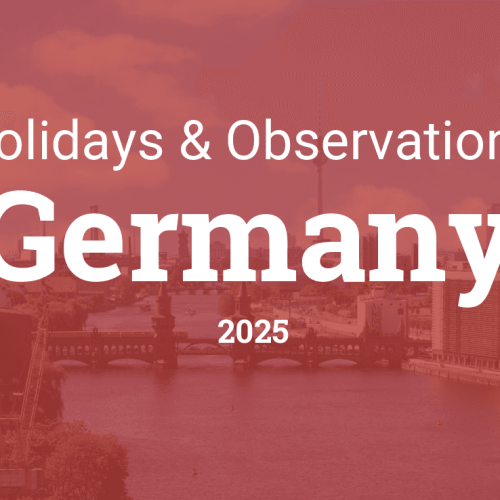 Public German Holidays in 2025